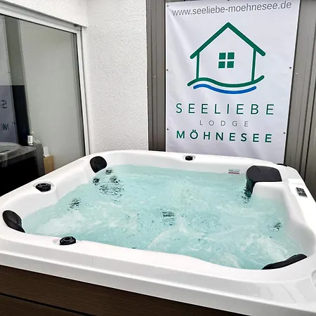 度假居 Wellness Lodge, Sauna, Whirlpool Nahe Dem *
