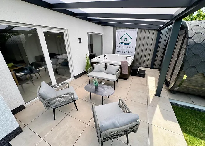 Wellness Lodge, Sauna, Whirlpool Nahe Dem Möhnesee