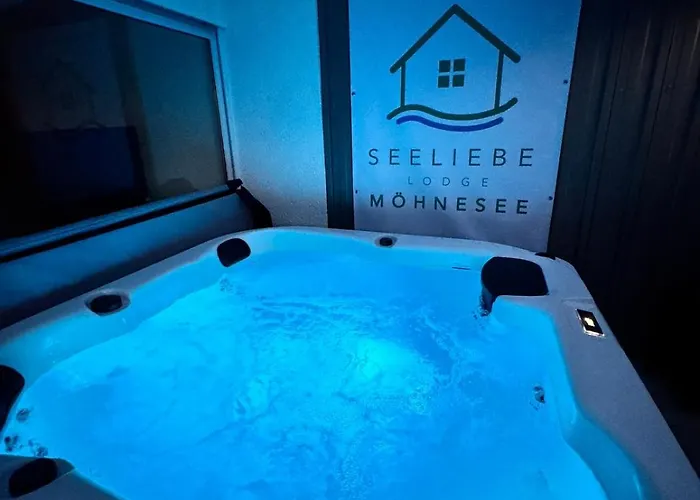 Wellness Lodge, Sauna, Whirlpool Nahe Dem *